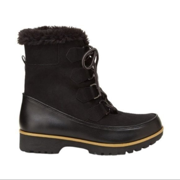 Jambu JBU Maldive Faux Fur Cuff Weather Ready Waterproof Boot Black - NEW Size 6 - Picture 3 of 6